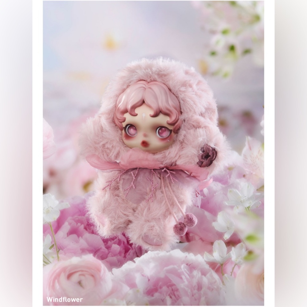 SKULLPANDA L'impressionnisme Plush Doll WINDFLOWER (pink)